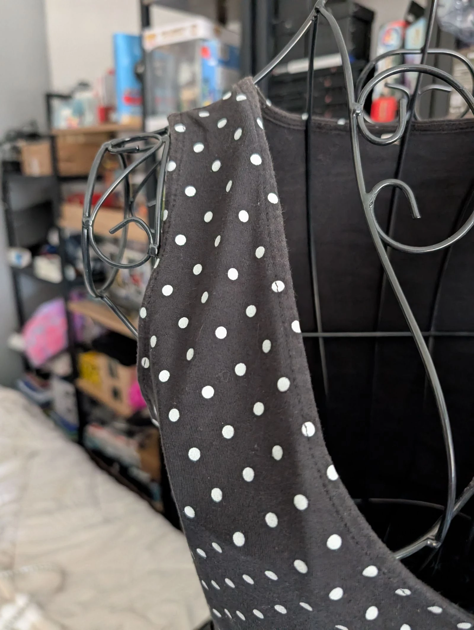 Magnificent black polka dot skater dress - Retro rockabilly style – photo 3